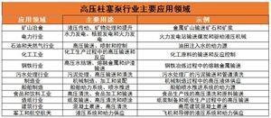 高壓柱塞泵行業(yè)主要應(yīng)用領(lǐng)域、核心技術(shù)及未來發(fā)展趨勢分析2024