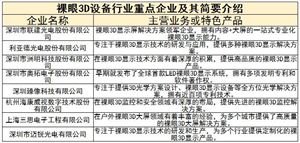 裸眼3D設(shè)備行業(yè)重點企業(yè)及未來發(fā)展趨勢分析2024